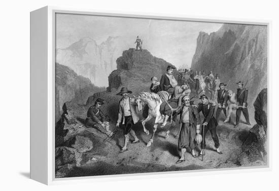 Removal of Wounded Soldiers from the Field of Battle, Crimean War-G Greatbach-Framed Premier Image Canvas