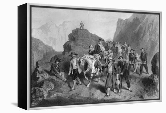 Removal of Wounded Soldiers from the Field of Battle, Crimean War-G Greatbach-Framed Premier Image Canvas