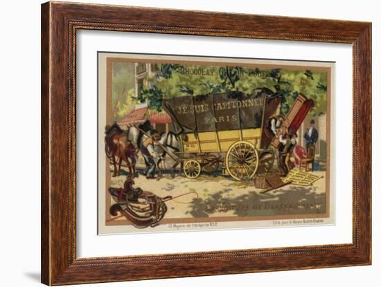 Removals Wagon-null-Framed Giclee Print