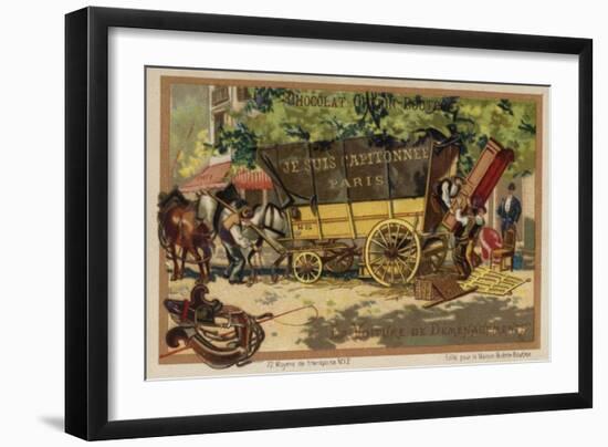 Removals Wagon-null-Framed Giclee Print