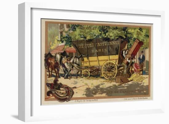 Removals Wagon-null-Framed Giclee Print