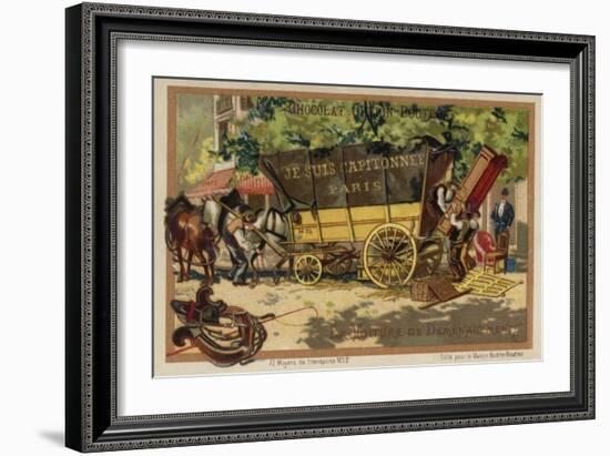 Removals Wagon-null-Framed Giclee Print