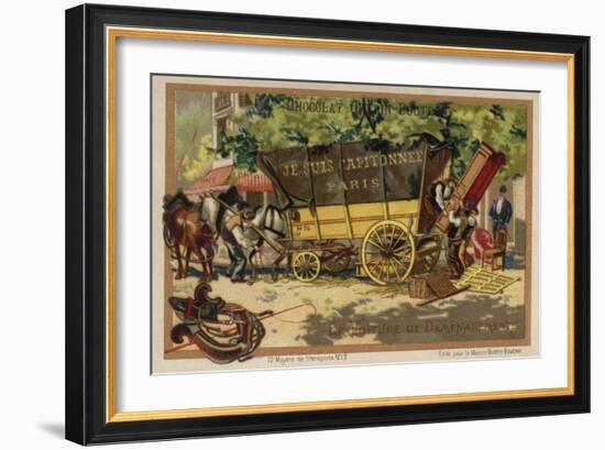 Removals Wagon-null-Framed Giclee Print