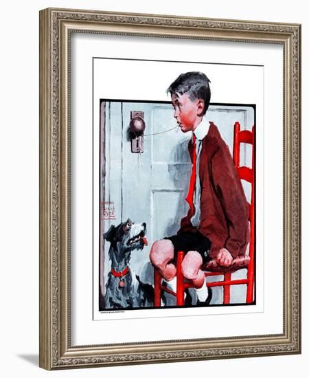 "Removing a Loose Tooth,"August 8, 1925-William Meade Prince-Framed Giclee Print