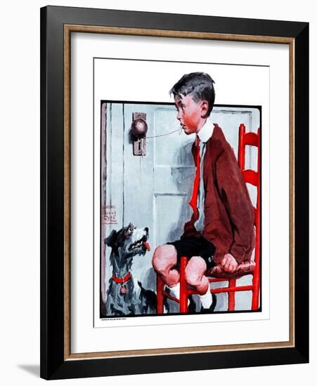 "Removing a Loose Tooth,"August 8, 1925-William Meade Prince-Framed Giclee Print