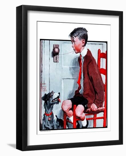 "Removing a Loose Tooth,"August 8, 1925-William Meade Prince-Framed Giclee Print