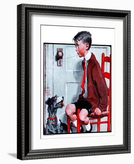 "Removing a Loose Tooth,"August 8, 1925-William Meade Prince-Framed Giclee Print