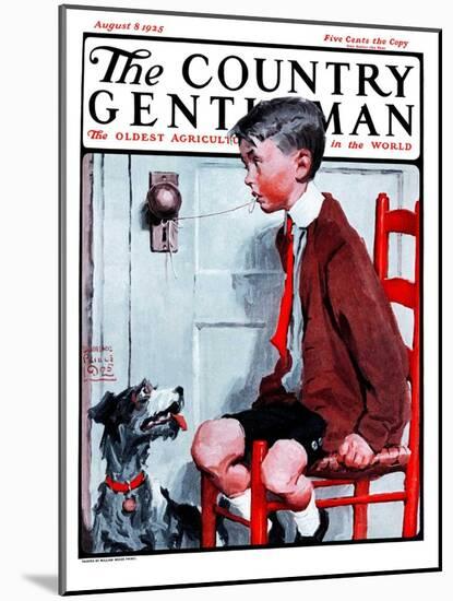 "Removing a Loose Tooth," Country Gentleman Cover, August 8, 1925-William Meade Prince-Mounted Giclee Print