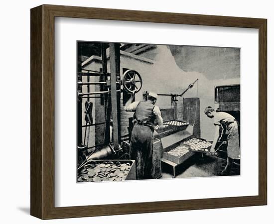 'Removing Biscuits from Oven', c1917-Unknown-Framed Photographic Print