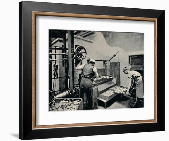 'Removing Biscuits from Oven', c1917-Unknown-Framed Photographic Print