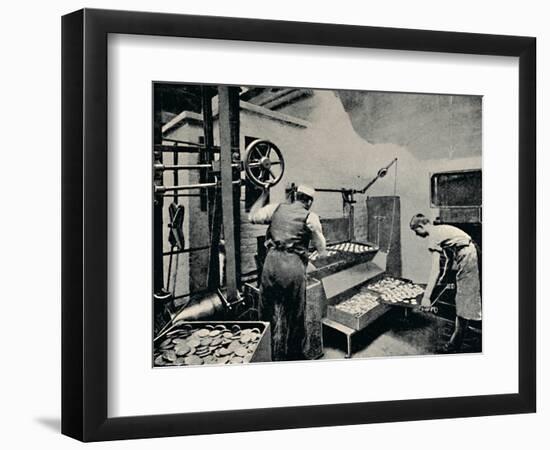 'Removing Biscuits from Oven', c1917-Unknown-Framed Photographic Print