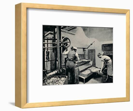 'Removing Biscuits from Oven', c1917-Unknown-Framed Photographic Print