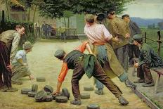 A Game of Bourles in Flanders, 1911-Remy Cogghe-Framed Giclee Print