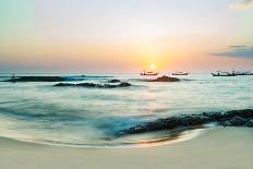 Kathisma Beach, Lefkada, Lefkas Island Greece at Sunset-Remy Musser-Photographic Print