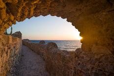 Kathisma Beach, Lefkada, Lefkas Island Greece at Sunset-Remy Musser-Photographic Print