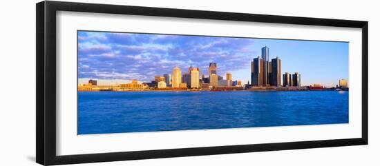 Renaissance Center, Detroit, Sunrise, Michigan-null-Framed Photographic Print