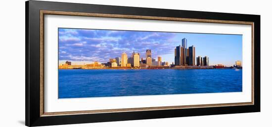 Renaissance Center, Detroit, Sunrise, Michigan-null-Framed Photographic Print