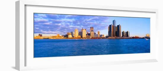 Renaissance Center, Detroit, Sunrise, Michigan--Framed Photographic Print