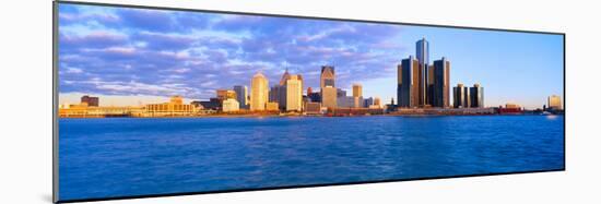 Renaissance Center, Detroit, Sunrise, Michigan-null-Mounted Photographic Print