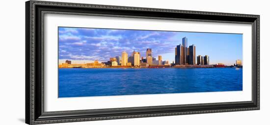 Renaissance Center, Detroit, Sunrise, Michigan-null-Framed Photographic Print