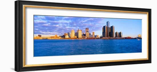 Renaissance Center, Detroit, Sunrise, Michigan-null-Framed Photographic Print