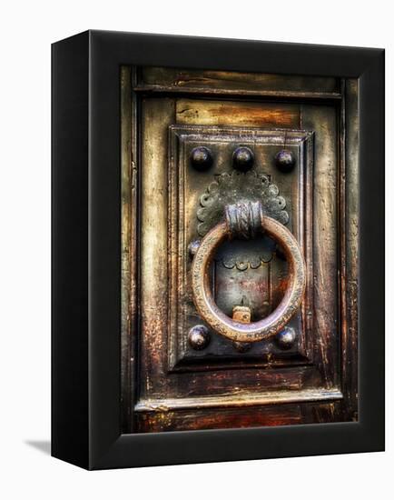 Renaissance Door Knocker in Florence-George Oze-Framed Premier Image Canvas