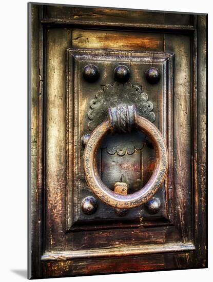 Renaissance Door Knocker in Florence-George Oze-Mounted Photographic Print