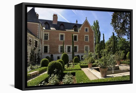 Renaissance Garden, Leonardo da Vinci's House and Museum, Clos Luce, Amboise, Loire Valley, France-Peter Richardson-Framed Premier Image Canvas