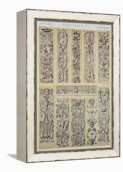 Renaissance Style Decoration, Plate LXXV from Grammar of Ornament-Owen Jones-Framed Premier Image Canvas