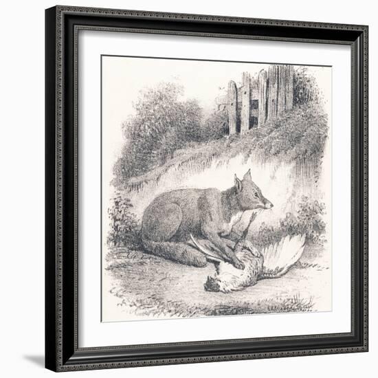 Renard, 1850 (Engraving)-Louis Simon (1810-1870) Lassalle-Framed Giclee Print