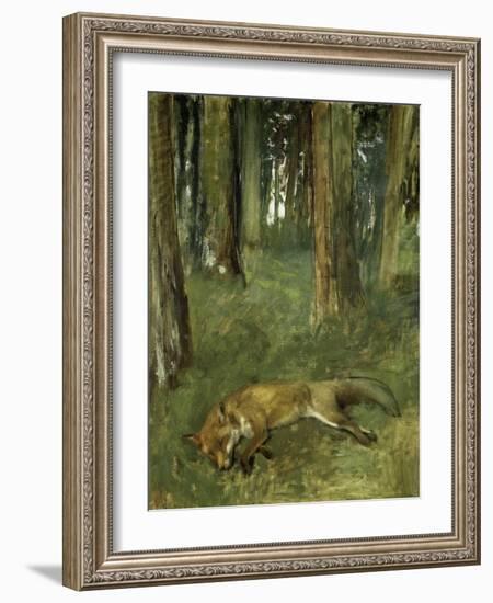 Renard Mort Sous Bois-Edgar Degas-Framed Giclee Print