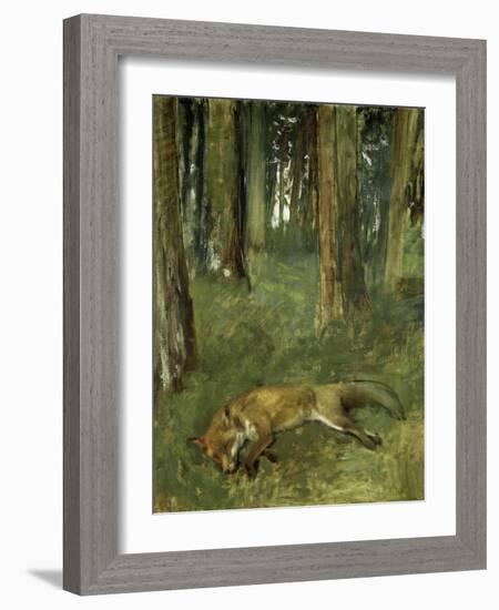 Renard Mort Sous Bois-Edgar Degas-Framed Giclee Print