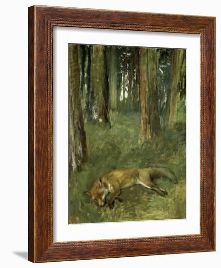 Renard Mort Sous Bois-Edgar Degas-Framed Giclee Print