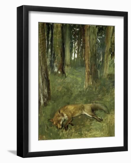 Renard Mort Sous Bois-Edgar Degas-Framed Giclee Print