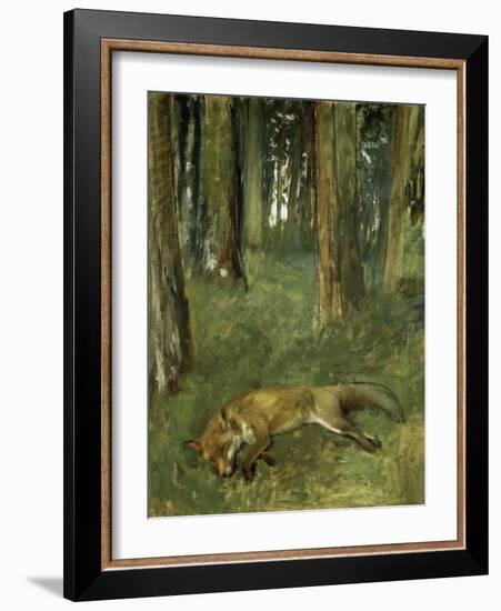 Renard Mort Sous Bois-Edgar Degas-Framed Giclee Print