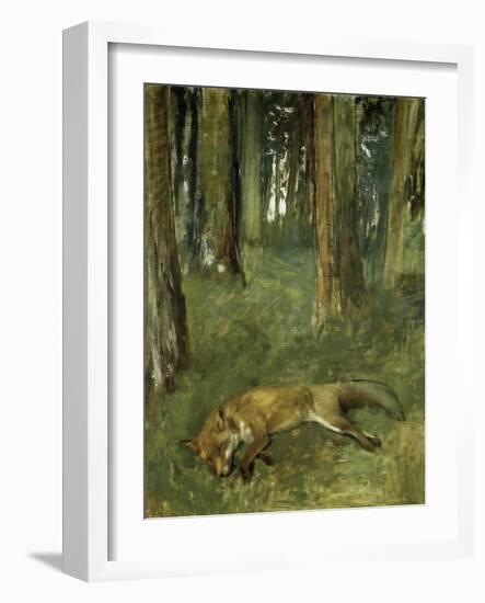 Renard Mort Sous Bois-Edgar Degas-Framed Giclee Print