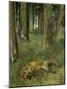 Renard Mort Sous Bois-Edgar Degas-Mounted Giclee Print