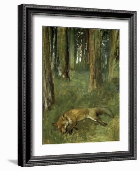 Renard Mort Sous Bois-Edgar Degas-Framed Giclee Print