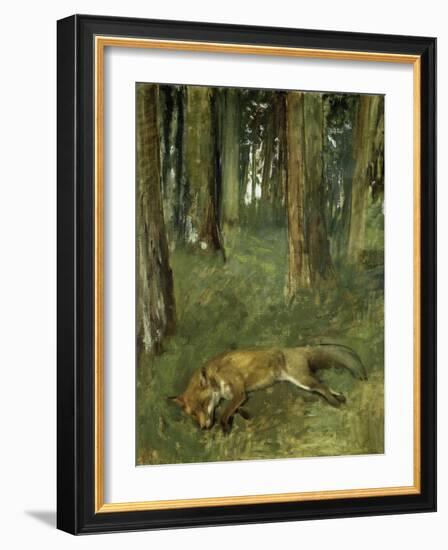 Renard Mort Sous Bois-Edgar Degas-Framed Giclee Print