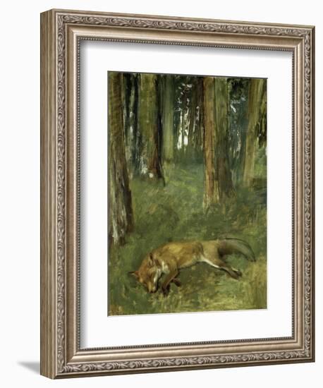 Renard Mort Sous Bois-Edgar Degas-Framed Giclee Print