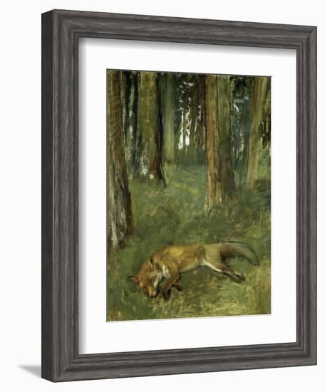 Renard Mort Sous Bois-Edgar Degas-Framed Giclee Print