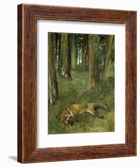 Renard Mort Sous Bois-Edgar Degas-Framed Giclee Print