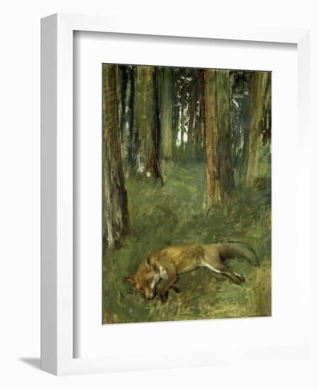 Renard Mort Sous Bois-Edgar Degas-Framed Giclee Print