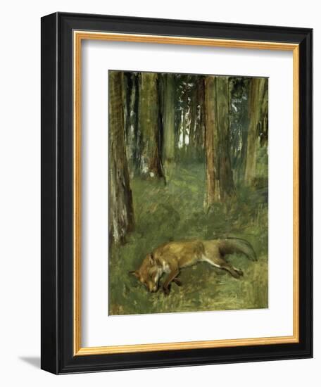 Renard Mort Sous Bois-Edgar Degas-Framed Giclee Print