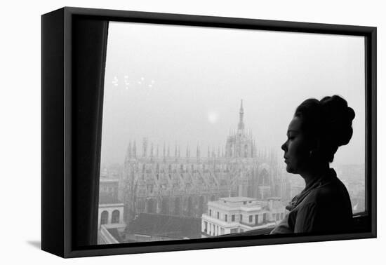 Renata Scotto by the Window-Mario de Biasi-Framed Premier Image Canvas
