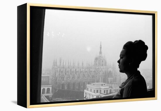 Renata Scotto by the Window-Mario de Biasi-Framed Premier Image Canvas