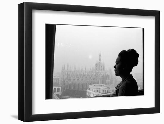 Renata Scotto by the Window-Mario de Biasi-Framed Photographic Print