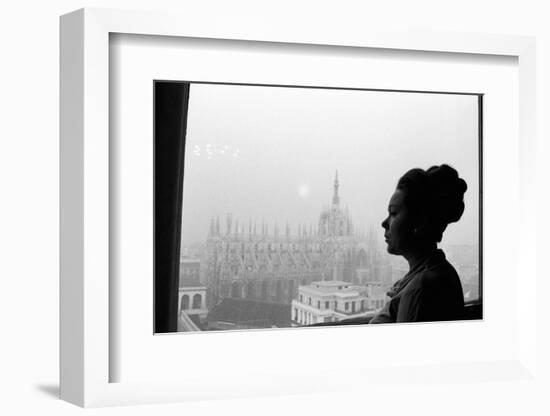 Renata Scotto by the Window-Mario de Biasi-Framed Photographic Print