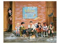 Chaplin Kid Alley Ice Cream-Renate Holzner-Framed Art Print