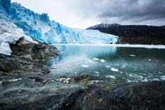 Floating Ice Mountains and Coastline Neko Harbour Antarctic Peninsula Antarctica-Renato Granieri-Framed Photographic Print